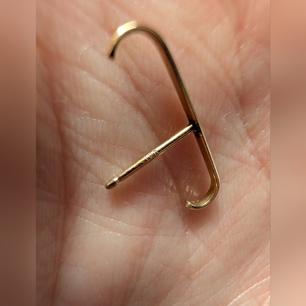 Stone & Strand Gold Bar Suspender Cuff Earrings - Picture 5 of 5